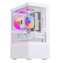 Gaming Kućište CS054 White + 3 X LED FAN INCLUDED