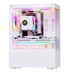 Gaming Kućište CS054 White + 3 X LED FAN INCLUDED