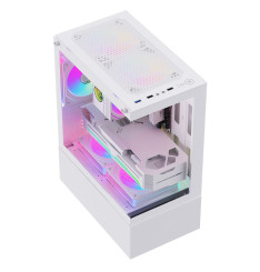 Gaming Kućište CS054 White + 3 X LED FAN INCLUDED