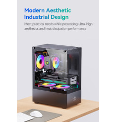 Gaming Kućište CS054 + 3 X LED FAN INCLUDED