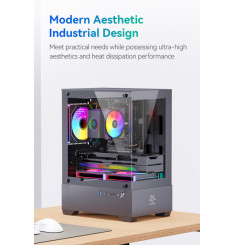Gaming Kućište CS085 + 3 X LED FAN INCLUDED