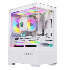 Gaming Kućište CS085 White + 3 X LED FAN INCLUDED