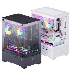 Gaming Kućište CS085 White + 3 X LED FAN INCLUDED