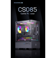 Gaming Kućište CS085 White + 3 X LED FAN INCLUDED
