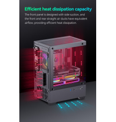 Gaming Kućište CS085 White + 3 X LED FAN INCLUDED