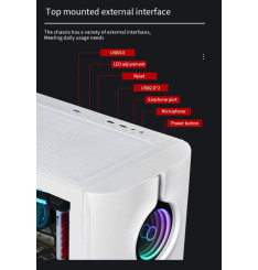 Gaming Kućište CS029 BLACK RGB FRONT PANEL