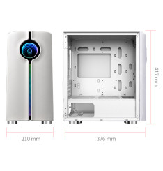 Gaming Kućište CS029 White RGB FRONT PANEL