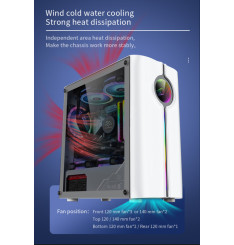 Gaming Kućište CS029 White RGB FRONT PANEL