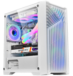 Gaming Kućište CS078 White + 3 X LED FAN INCLUDED