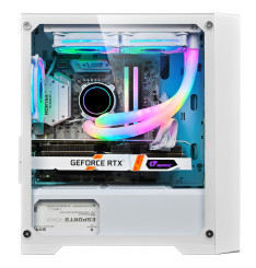 Gaming Kućište CS078 White + 3 X LED FAN INCLUDED