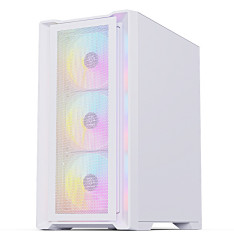 Gaming Kućište CS032 White + 3 X LED FAN INCLUDED