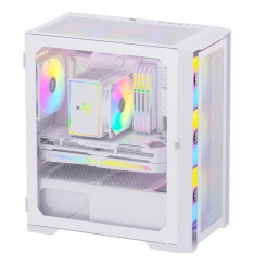 Gaming Kućište CS032 White + 3 X LED FAN INCLUDED