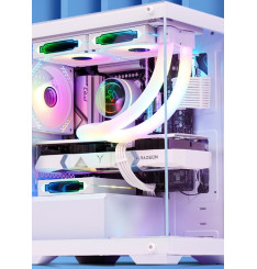 Gaming Kućište CS036 White + 3 X LED FAN INCLUDED
