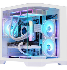 Gaming Kućište CS091 White + 3 X ARGB FAN INCLUDED