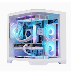 Gaming Kućište CS091 White + 3 X ARGB FAN INCLUDED