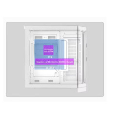 Gaming Kućište CS091 White + 3 X ARGB FAN INCLUDED