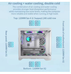 Gaming Kućište CS048 + 3 X ARGB FAN INCLUDED