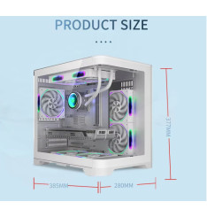 Gaming Kućište CS048 + 3 X ARGB FAN INCLUDED