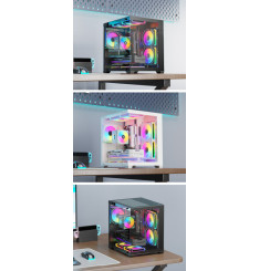 Gaming Kućište CS049 White + 3 X ARGB FAN INCLUDED