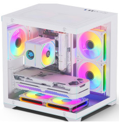 Gaming Kućište CS049 White + 3 X ARGB FAN INCLUDED