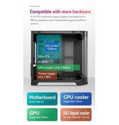 MAX0245 Gaming Kućište CS083 + 3 X ARGB FAN INCLUDED