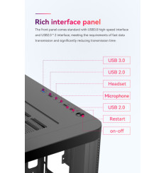 MAX0245 Gaming Kućište CS083 + 3 X ARGB FAN INCLUDED