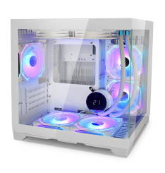 Gaming Kućište CS004 White + 3 X ARGB FAN INCLUDED
