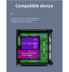 Gaming Kućište CS002 + 3X ARGB FAN INCLUDED