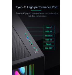 Gaming Kućište CS015 + 3 X ARGB FAN INCLUDED