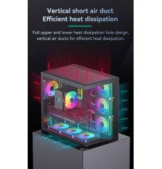 Gaming Kućište CS015 + 3 X ARGB FAN INCLUDED