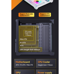 Gaming Kućište CS015 PRO + 3 X ARGB FAN INCLUDED