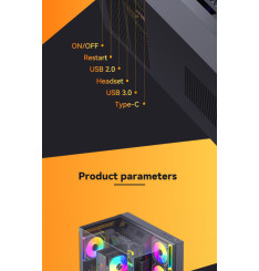 Gaming Kućište CS015 PRO + 3 X ARGB FAN INCLUDED