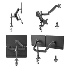 max0157 Gas Spring Stolni Nosac za dva Monitora 17"-32" PS160