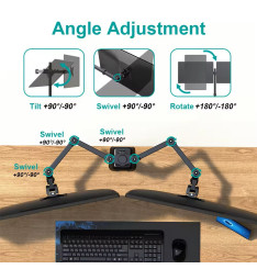 max0155 Stolni Nosac za Dva Monitora 13"-27" PM100