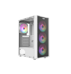 max0012 Gaming kućište MAX 305-3-Glass WHITE (4x RGB fan)