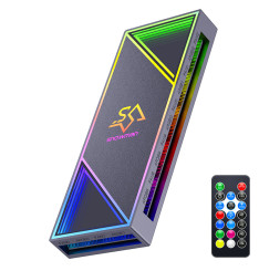 MAX0280 ARGB FAN HUB H12 + REMOTE CONTROLLER 12 X ARGB – 12 X POWER