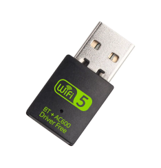 max0316 Wireless USB 600 Mbps Dual Band 2,4GHz + 5GHz + Bluetooth adapter 5.0