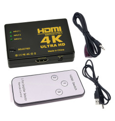 4K HDMI SWITCH 3 IN 1 OUT