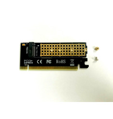 PCIE X16 M.2 M Key NVMe SSD adapter card